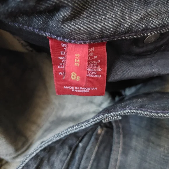 Express X2 Stella Full Leg Low Rise Jeans Size 8S - Picture 8 of 11